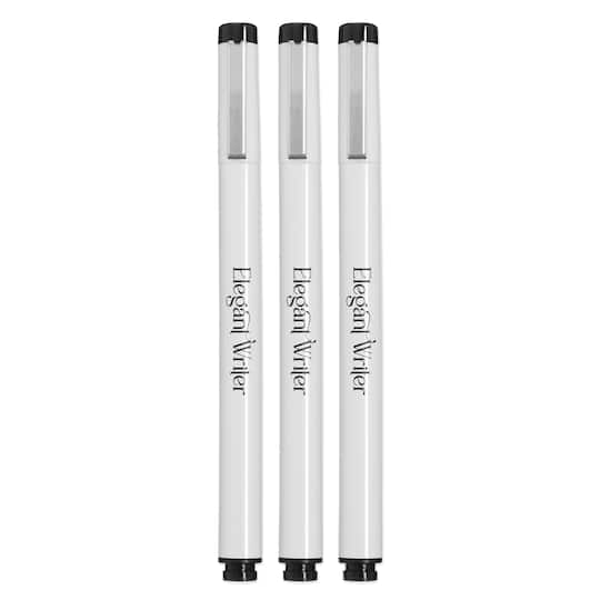 Speedball® Elegant Writer® 3-Piece Black Flat Tip Set